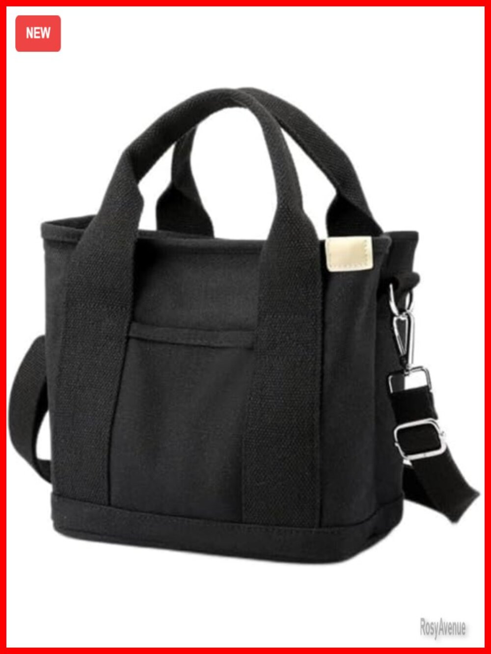Canvas Tote Bag Multi-Pocket Crossbody Shoulder Satchel Hobo